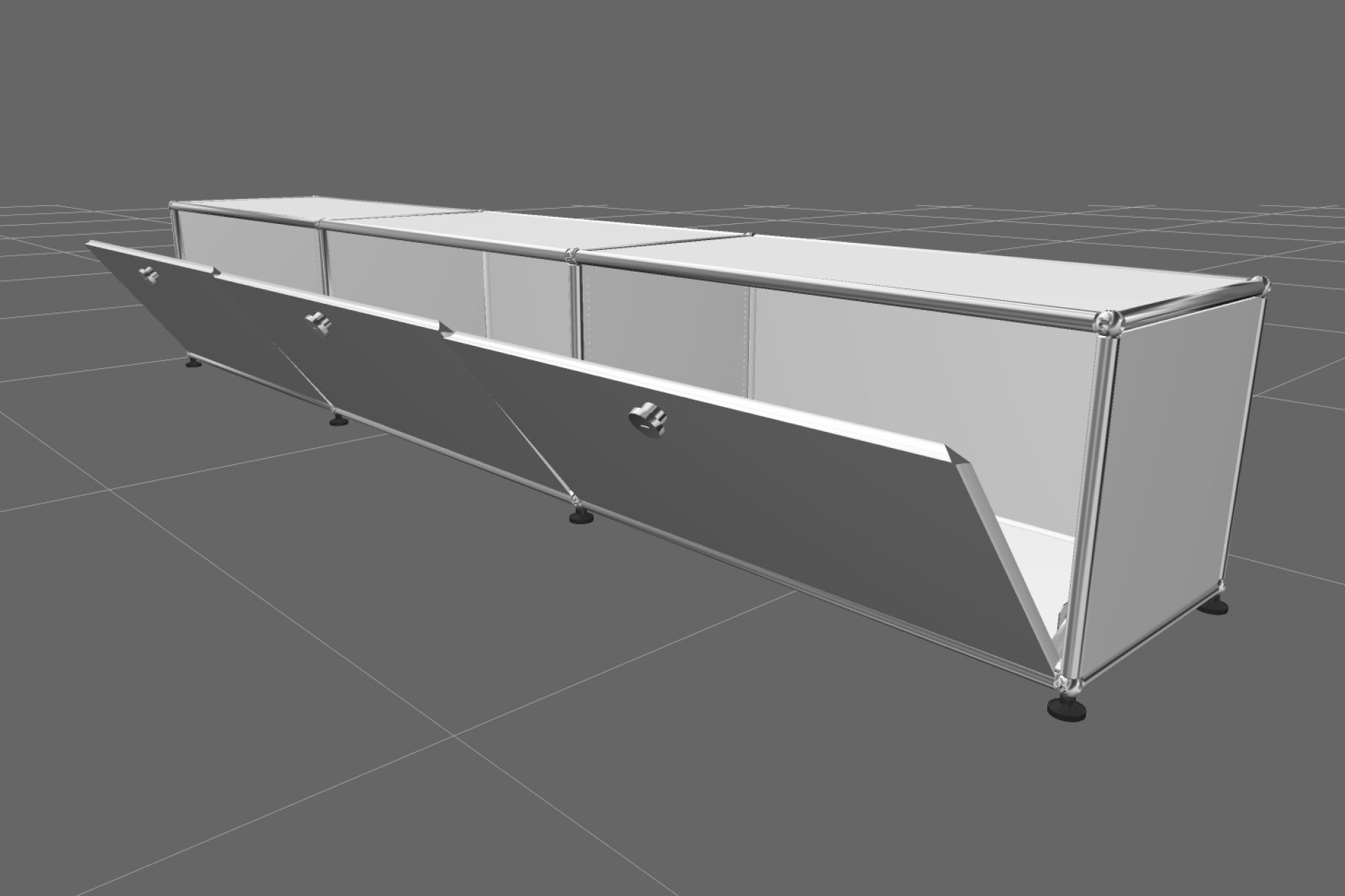 USM Haller Lowboard 3 Flaps Pure white - FAST DELIVERY | USM